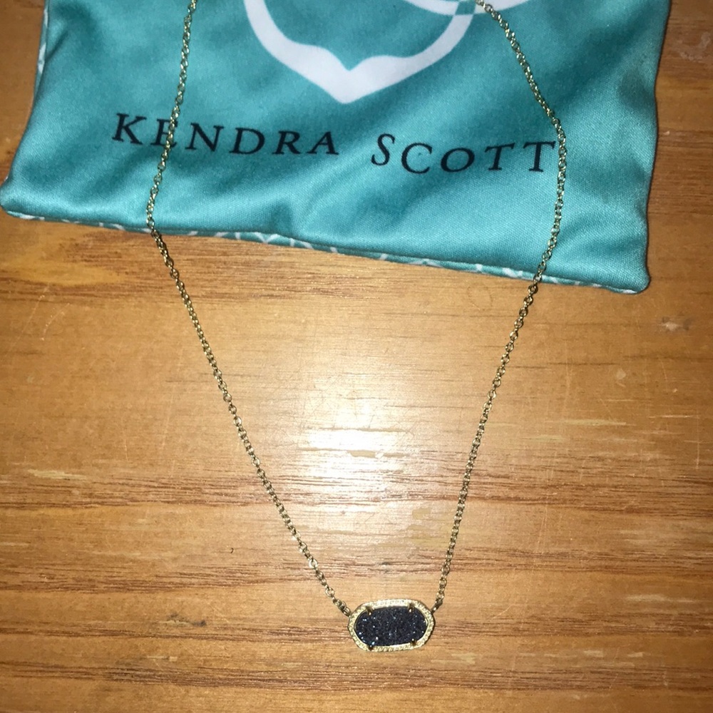 Blue and gold kendra Scott necklace